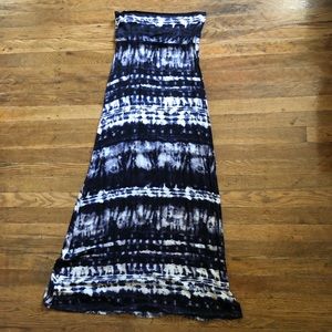 Tie dye maxi skirt
